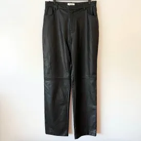 House of CB Inaya Black Vegan Leather Trousers