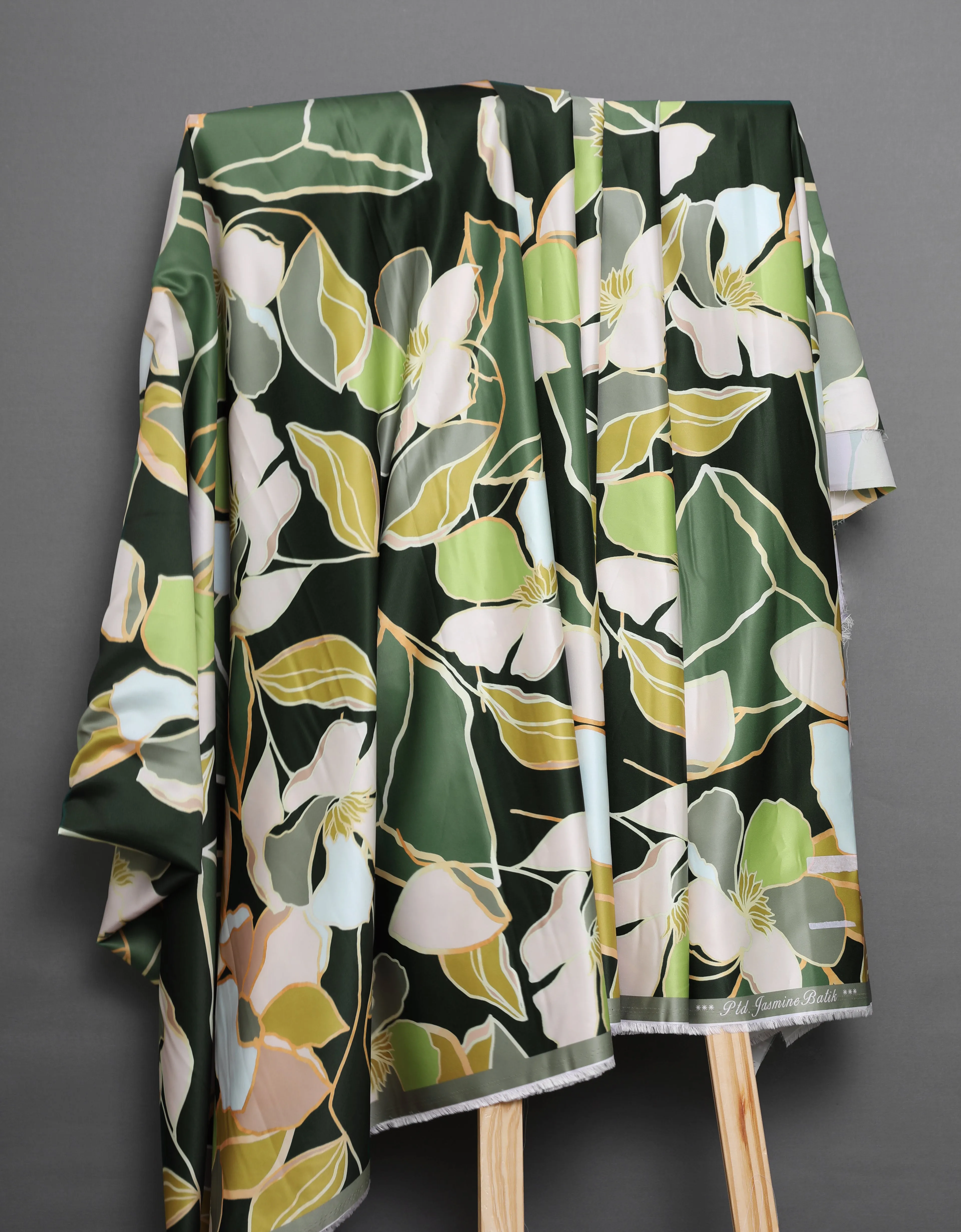 JASMINE SATIN - 4 METERS (EMERALD GREEN)