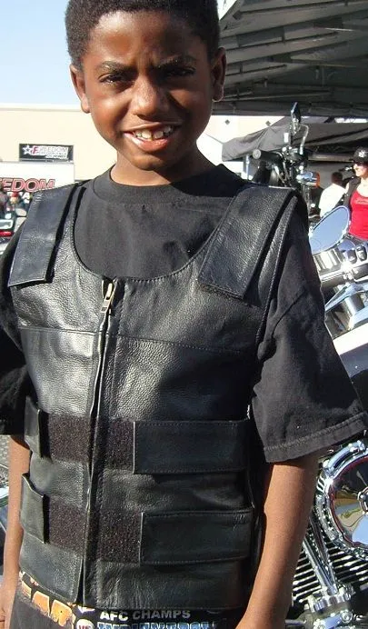 Kid's Bulletproof Style Leather Vest
