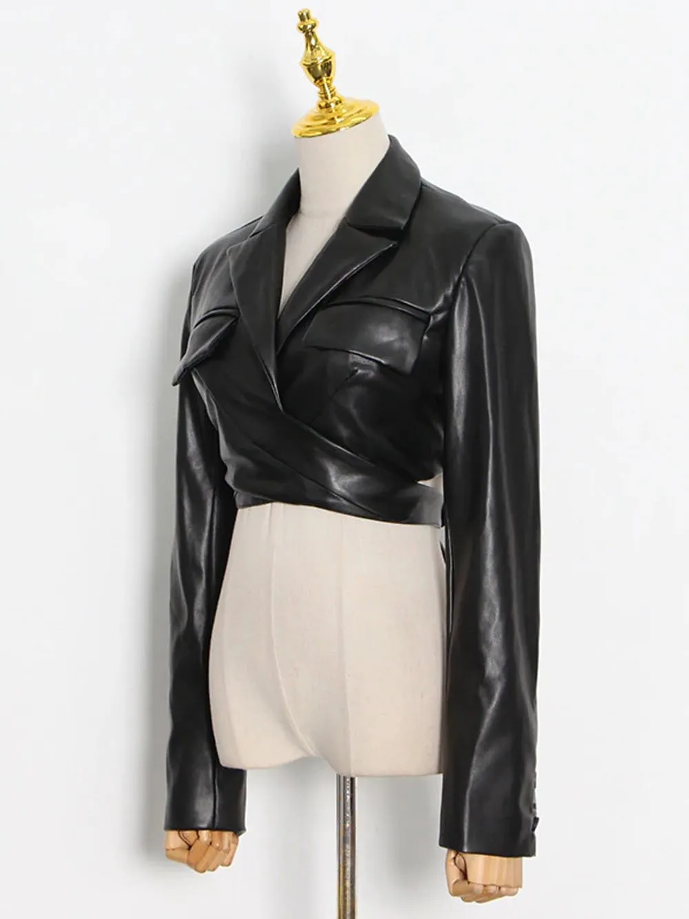 Leather Crop Jacket