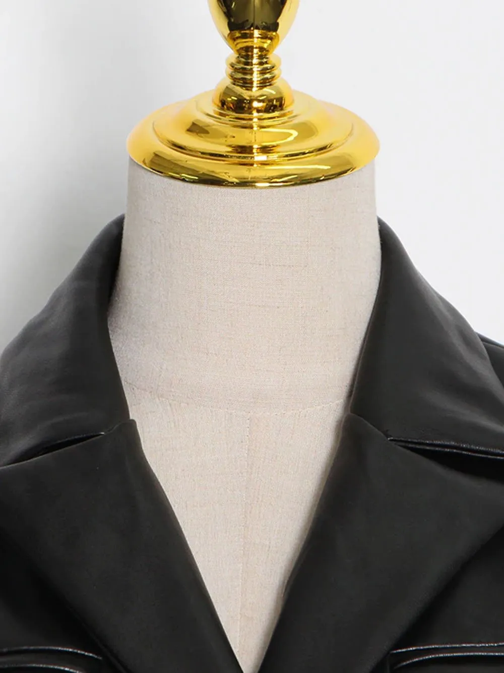 Leather Crop Jacket