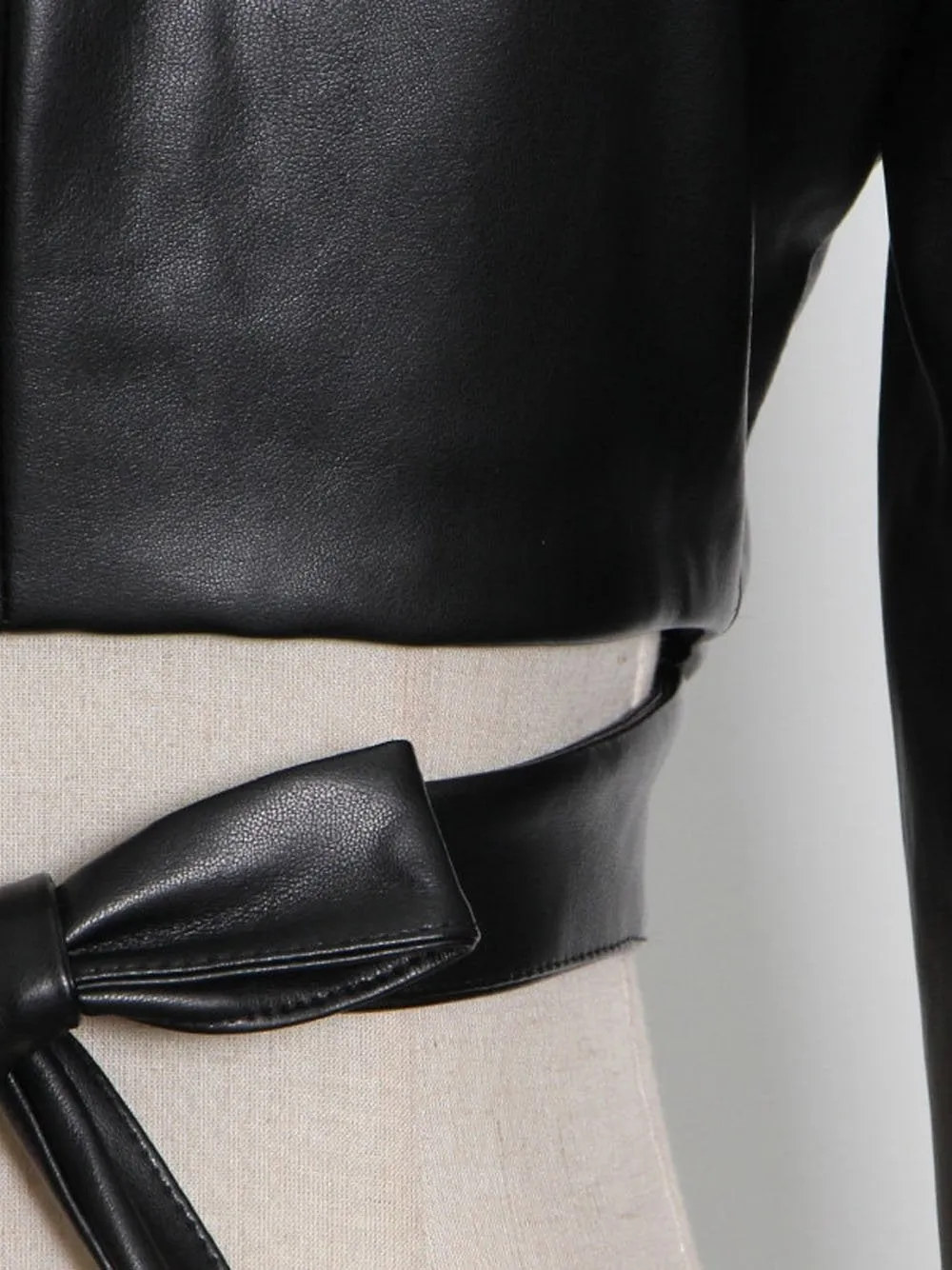 Leather Crop Jacket