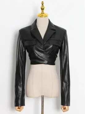 Leather Crop Jacket