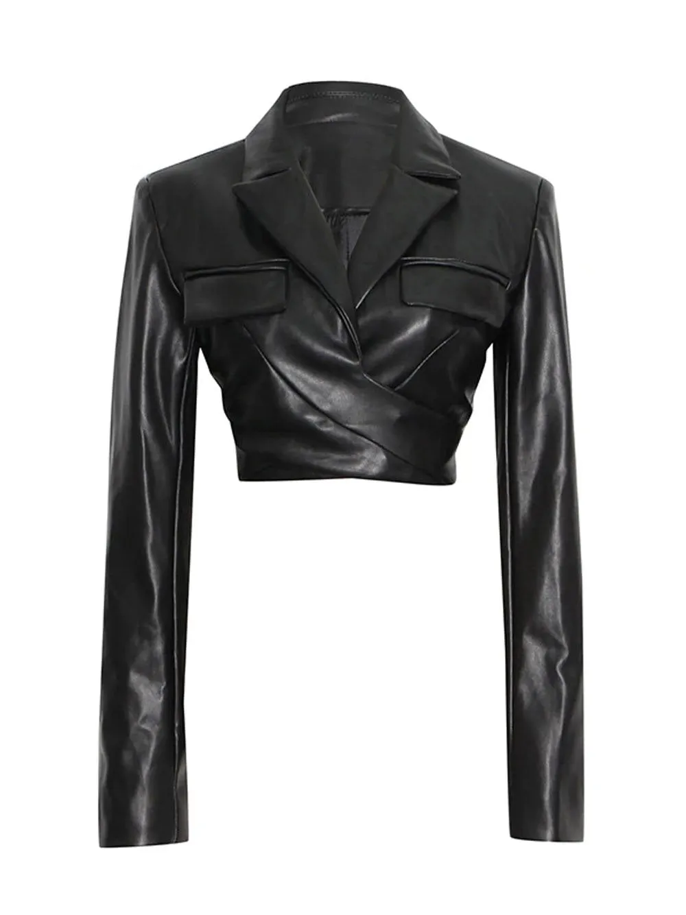 Leather Crop Jacket