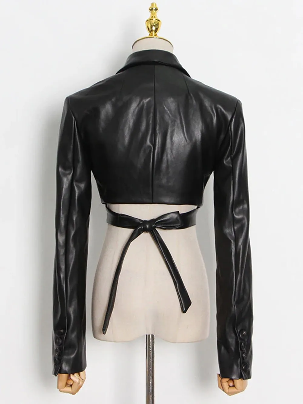 Leather Crop Jacket