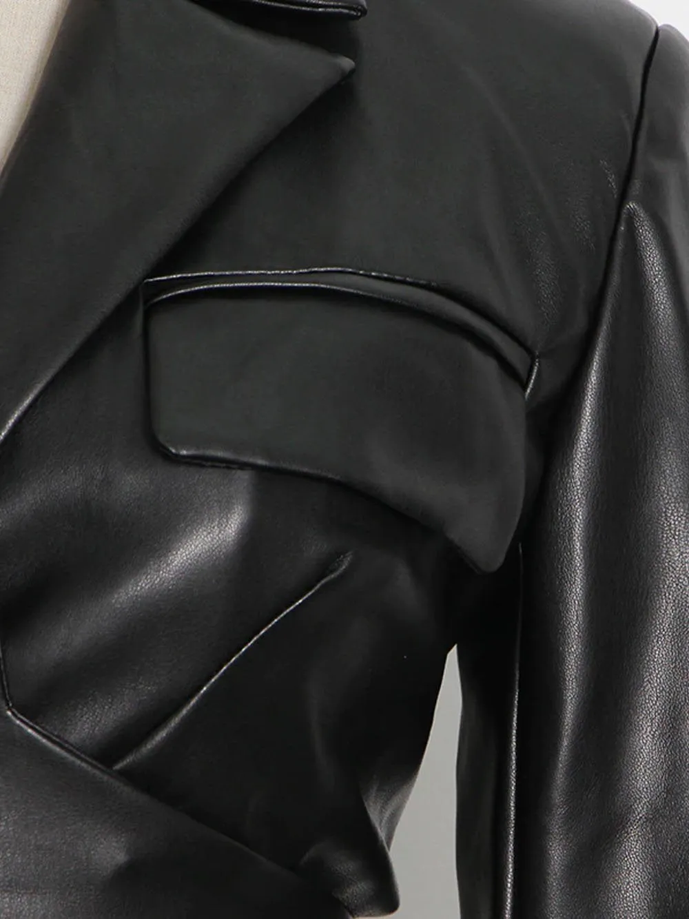 Leather Crop Jacket