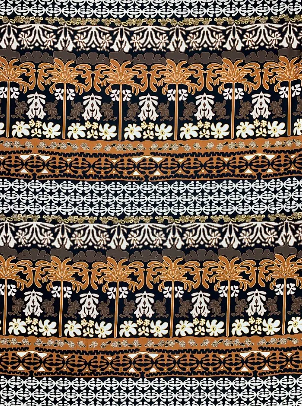 LI-7934W PALM PRINT LINEN. ITALY