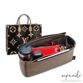 Louis Vuitton Onthego Purse Organizer Insert, Bag Organizer with Laptop Compartment and Pen Holder
