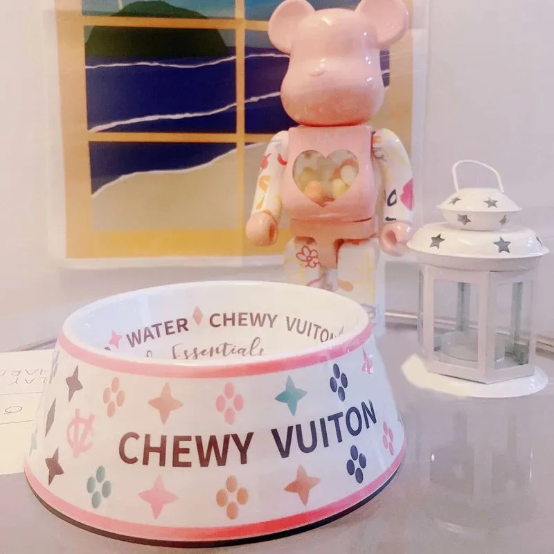 Luxury Brand Designer Dog Bowl