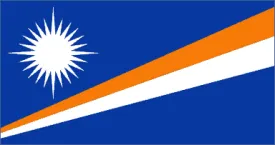 Marshall Islands National Flag Printed