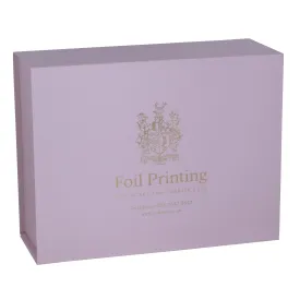 Matt Baby Pink Foil Printed Boxes 160x200x80mm