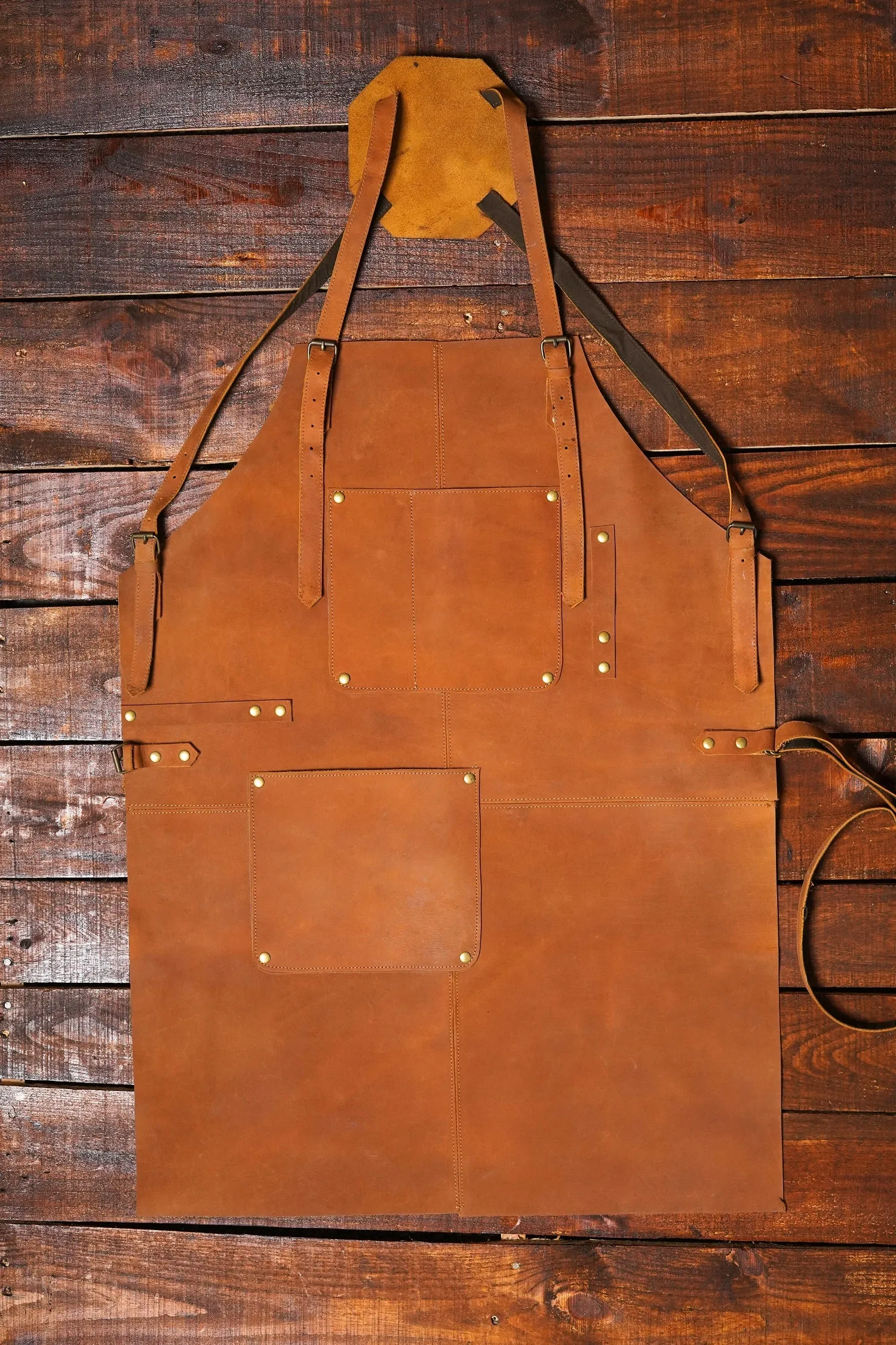 Men Leather Apron - Handy Pockets