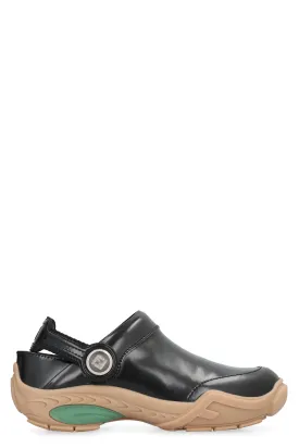 Men's Lab Leather Clog in Black | Size 7 | 7D1662AQX6 Color F0QA1