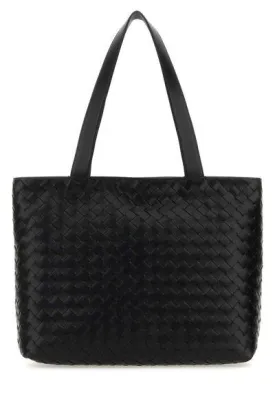 Men's Small Intrecciato Zipped Tote in Black | 795628V2HL1 Color 8803