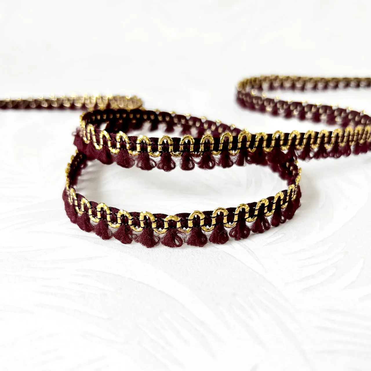 Metallic Loop Fluff Fringe - Multiple Colorways
