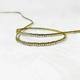 Metallic Micro Loop Fringe - Multiple Colors
