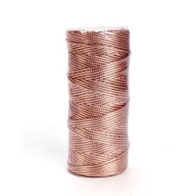 Metallic Twine Rope Cord 1.5mm Spool 100 mtrs - Rose Gold