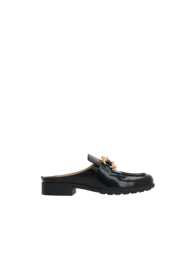 Monsieur Leather Mule Loafers