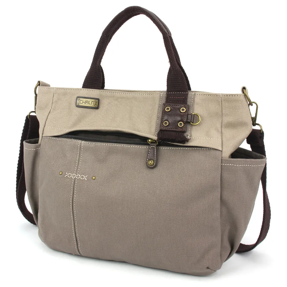 Multi Pocket Tote - Dark Gray