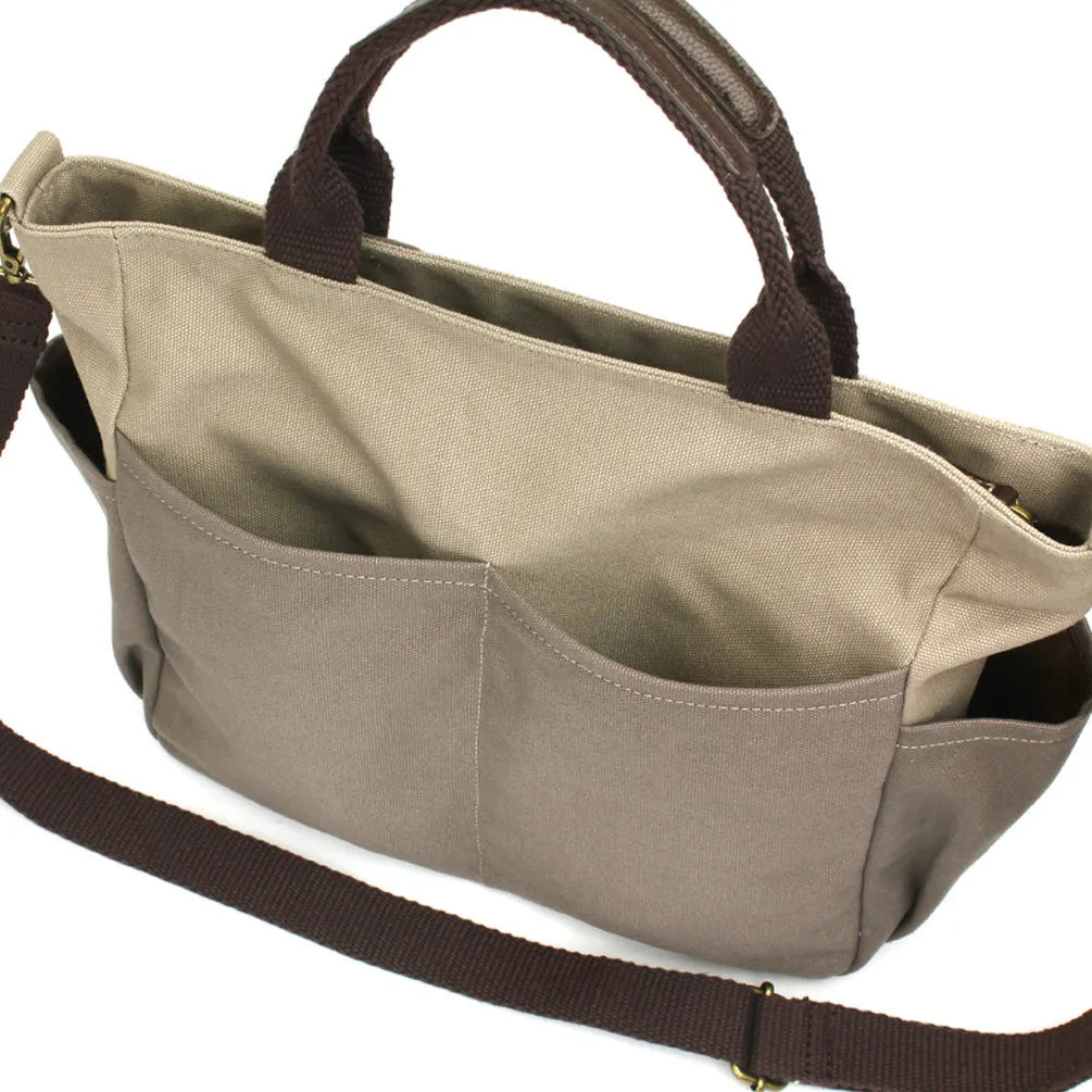 Multi Pocket Tote - Dark Gray