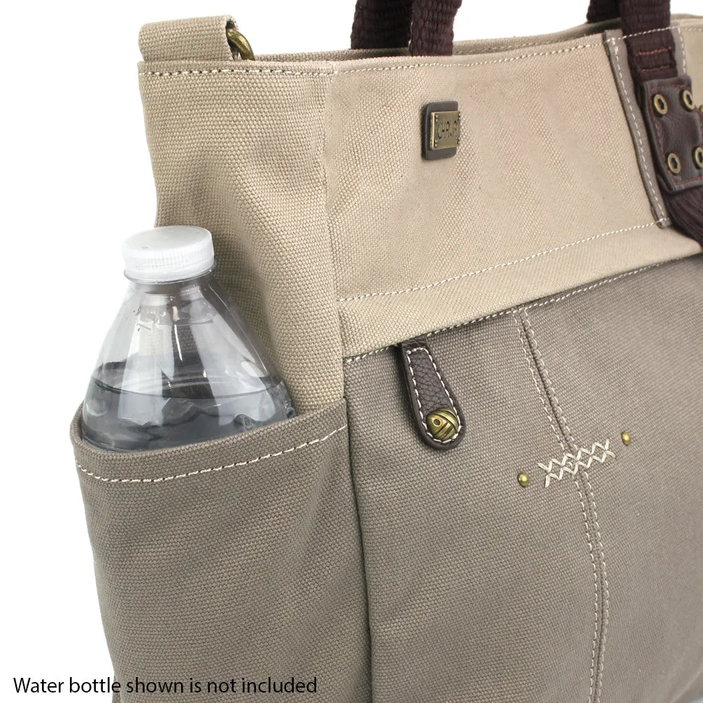 Multi Pocket Tote - Dark Gray