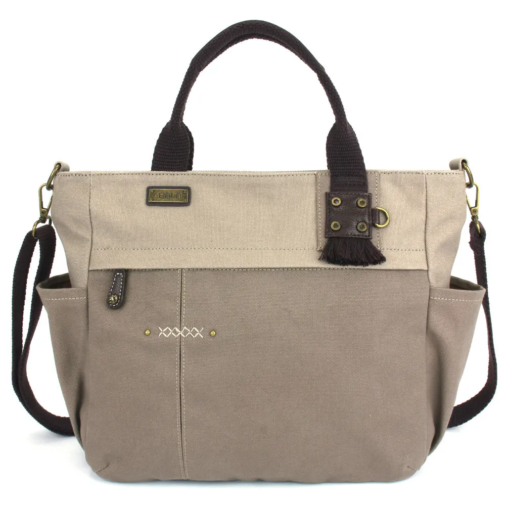 Multi Pocket Tote - Dark Gray