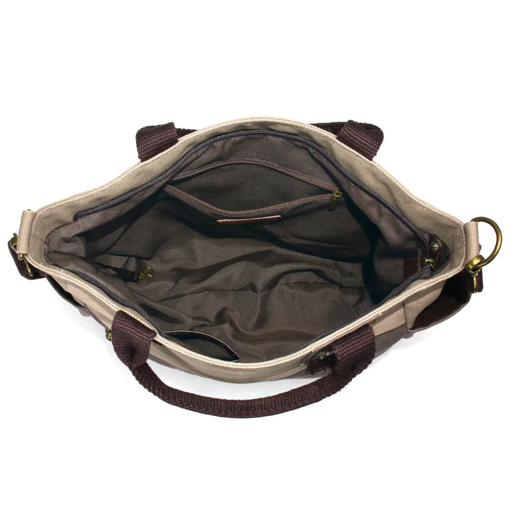 Multi Pocket Tote - Dark Gray