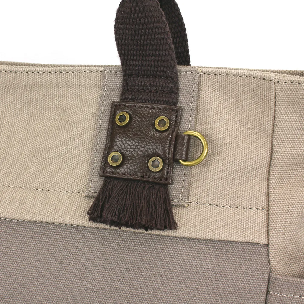 Multi Pocket Tote - Dark Gray