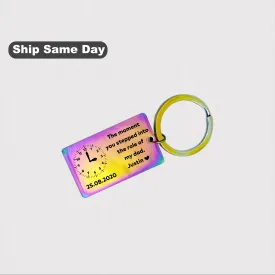 New Baby Status Keychain Gift for father KCK 22 B