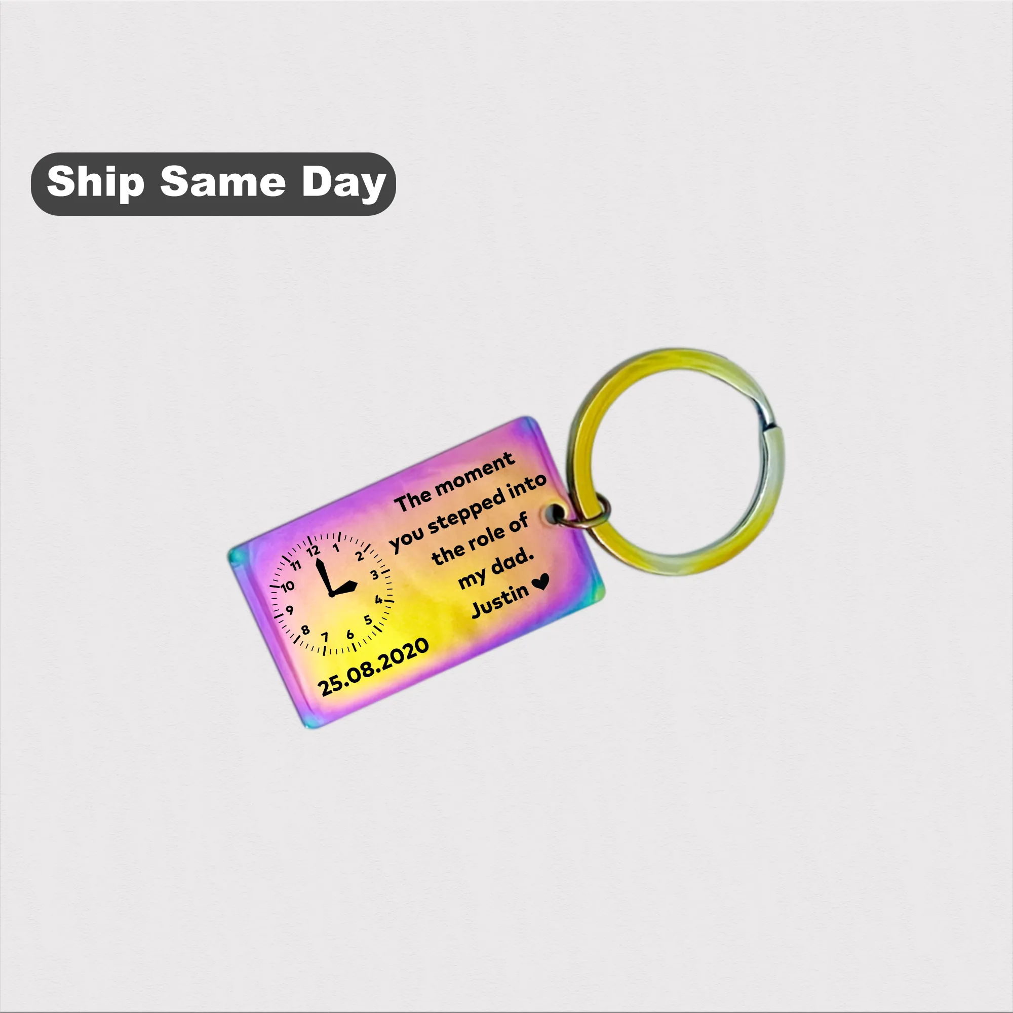 New Baby Status Keychain Gift for father KCK 22 B