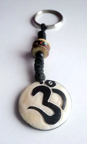 Om Power Bone Keychain