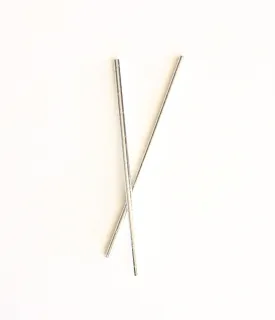 Paper Straws - Silver Foil
