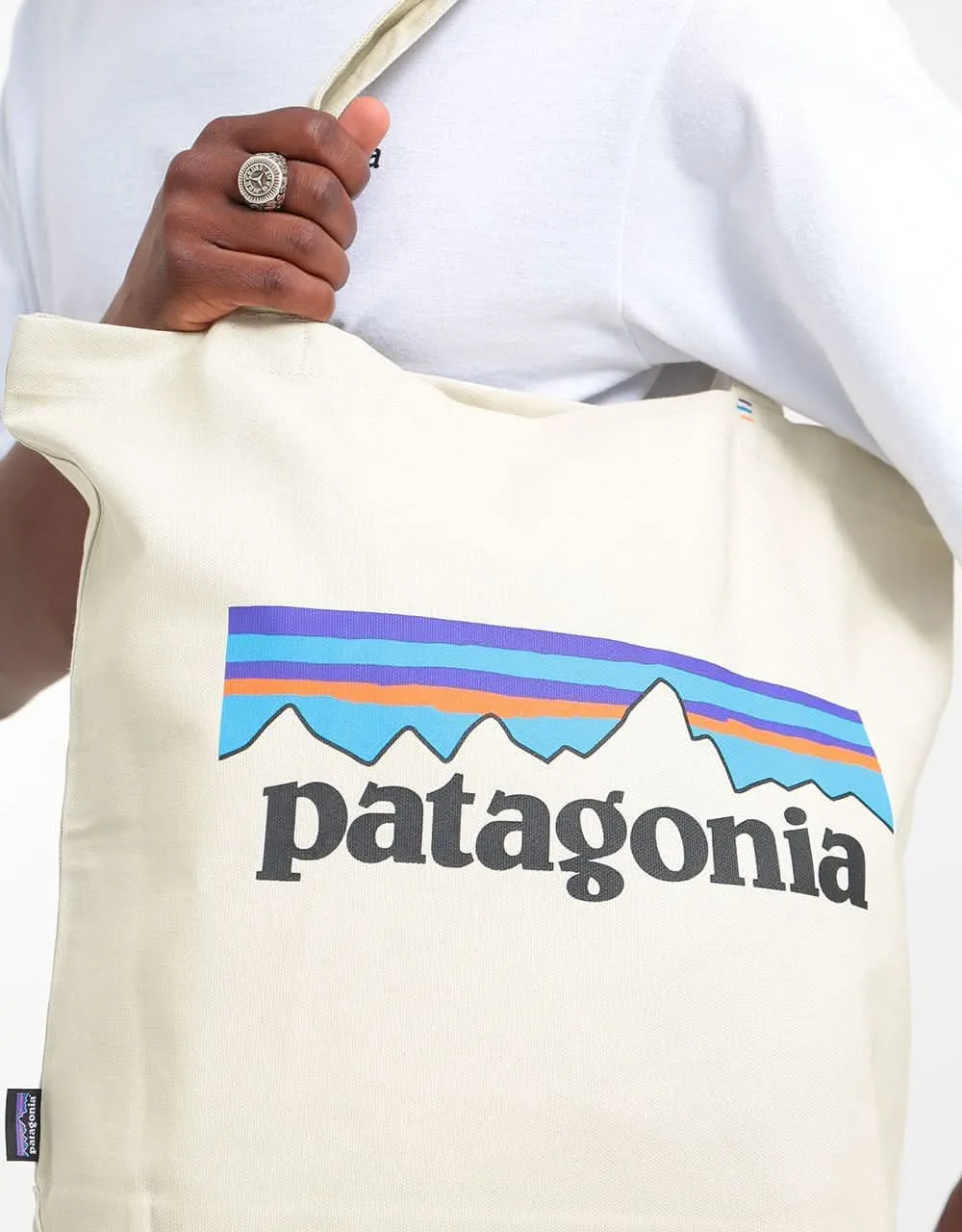 Patagonia P-6 Market Tote Bag - Bleached Stone