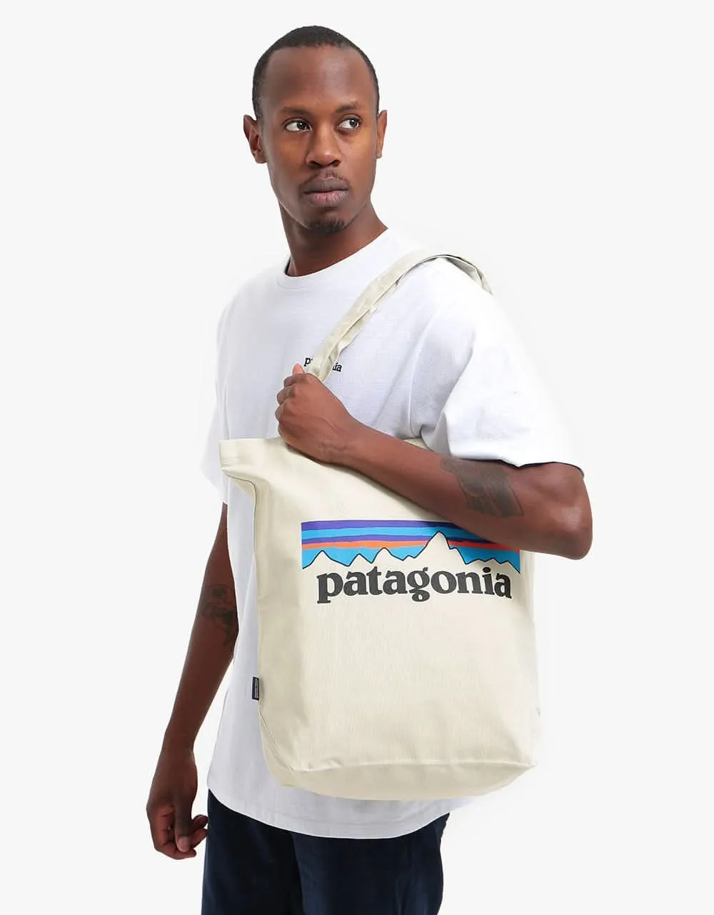Patagonia P-6 Market Tote Bag - Bleached Stone