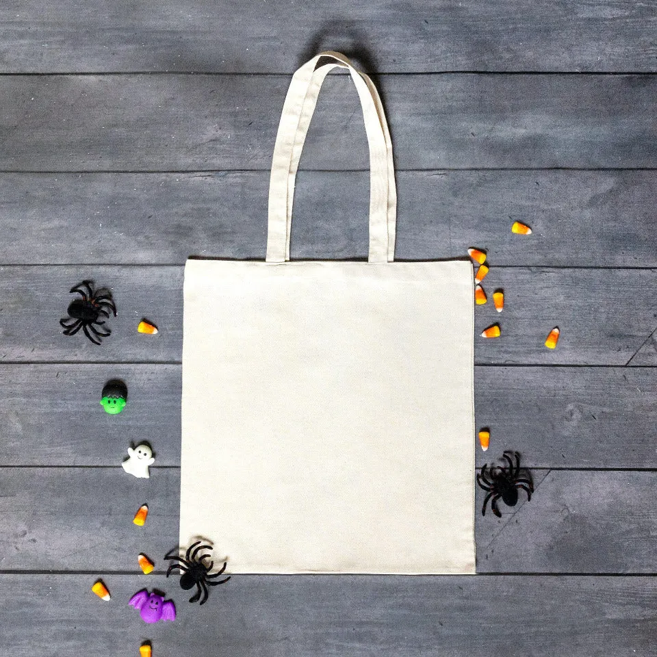 Personalized Skeleton Halloween Tote Bag