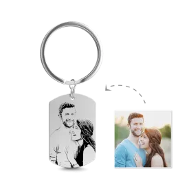 Picture Keychains For Christmas Gifts - Custom With Photo, Words