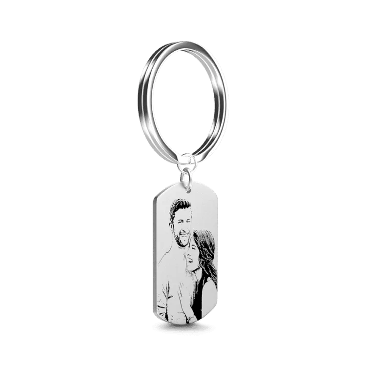 Picture Keychains For Christmas Gifts - Custom With Photo, Words