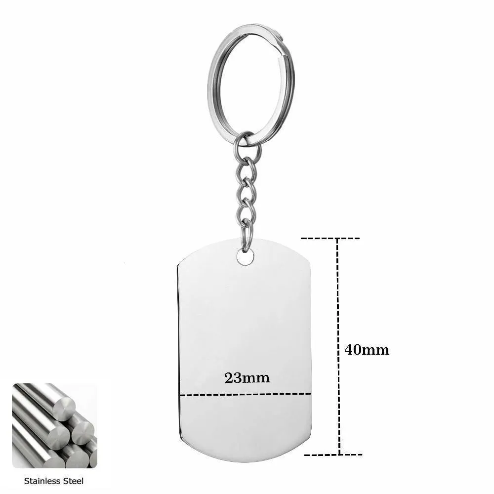 Picture Keychains For Christmas Gifts - Custom With Photo, Words