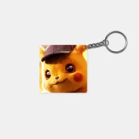Pokemon - The Detective Pikachu (Close Up): Printed Square Keychain
