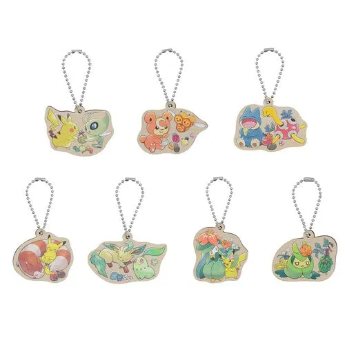 Pokemon Wooden Keychains Forest Gift Blind Box
