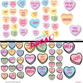 Printed Decal Sheet - Conversation Starters