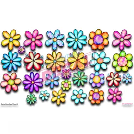 Printed Decal Sheet - Daisy Doodle Jammers Two
