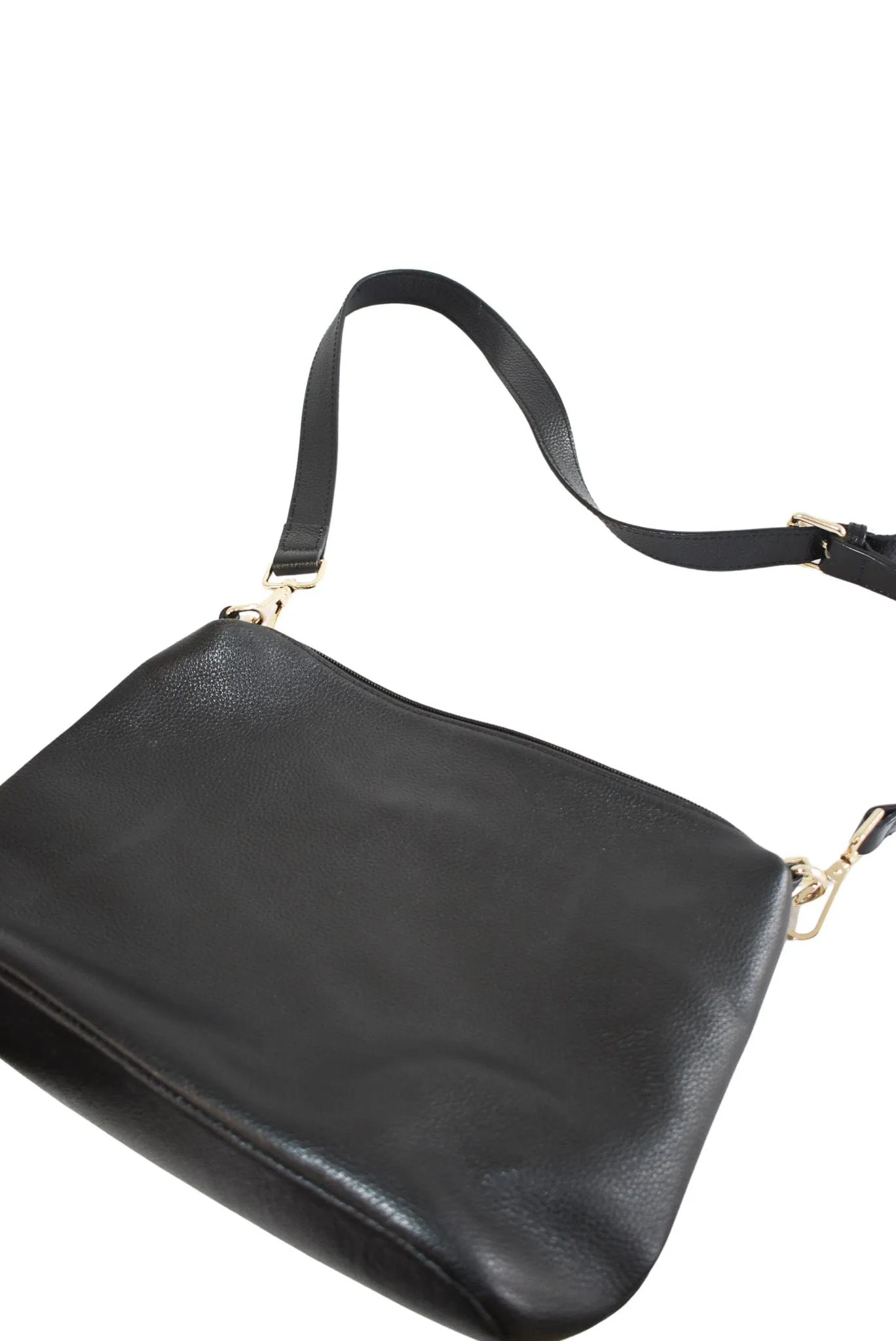 Red Current black leather bag