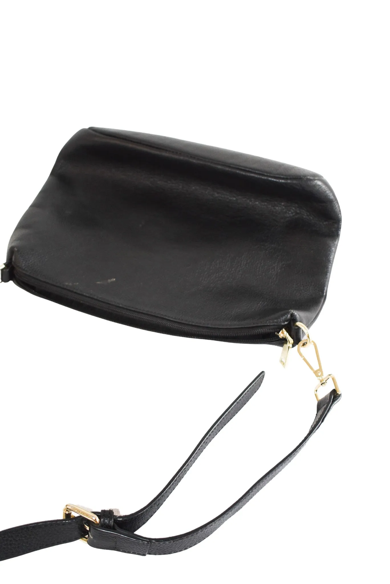 Red Current black leather bag