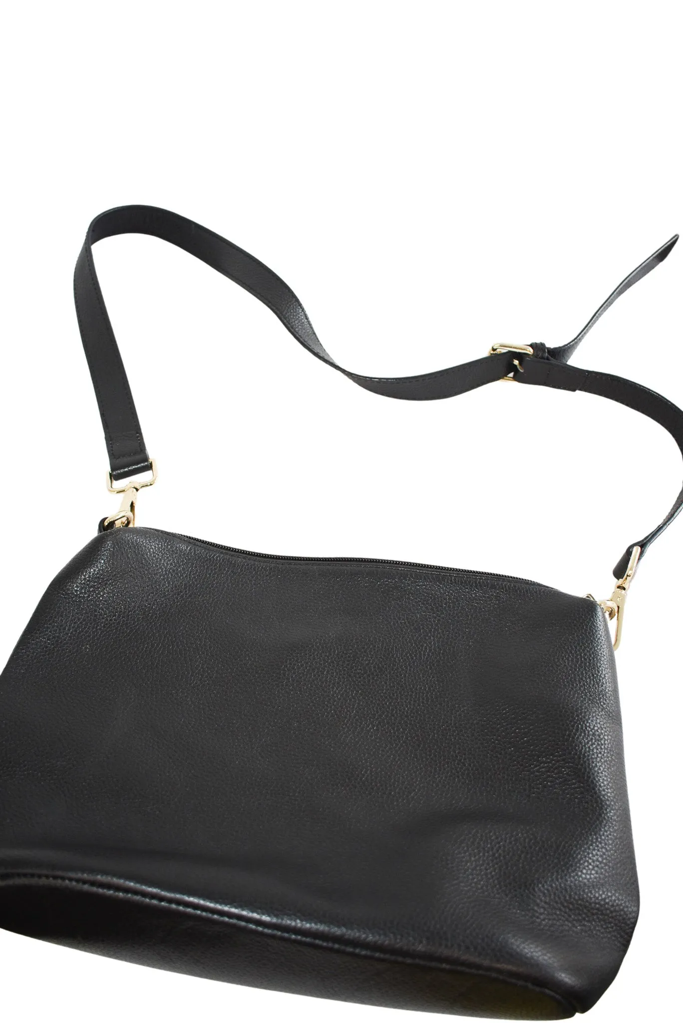 Red Current black leather bag