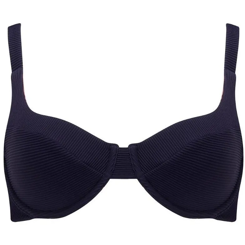 Revivre | The 'Celine' Reversible Underwire Bikini Bra in Azura Rose