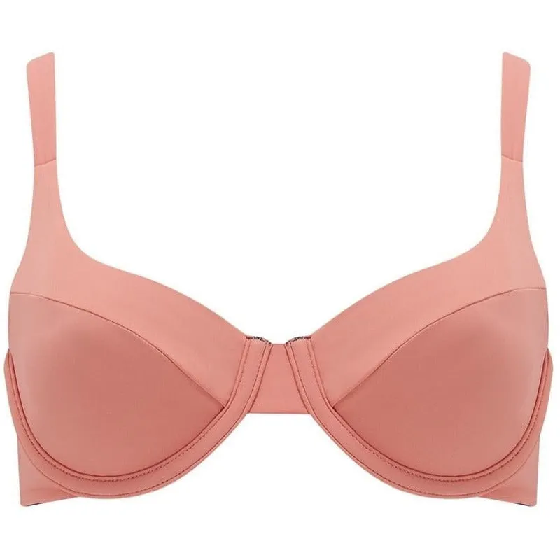 Revivre | The 'Celine' Reversible Underwire Bikini Bra in Azura Rose