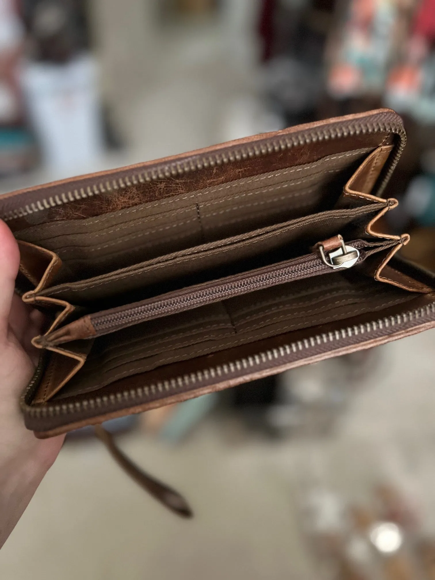 Saddle Blanket Western Women's Zipper Wristlet/Handbag Wallet