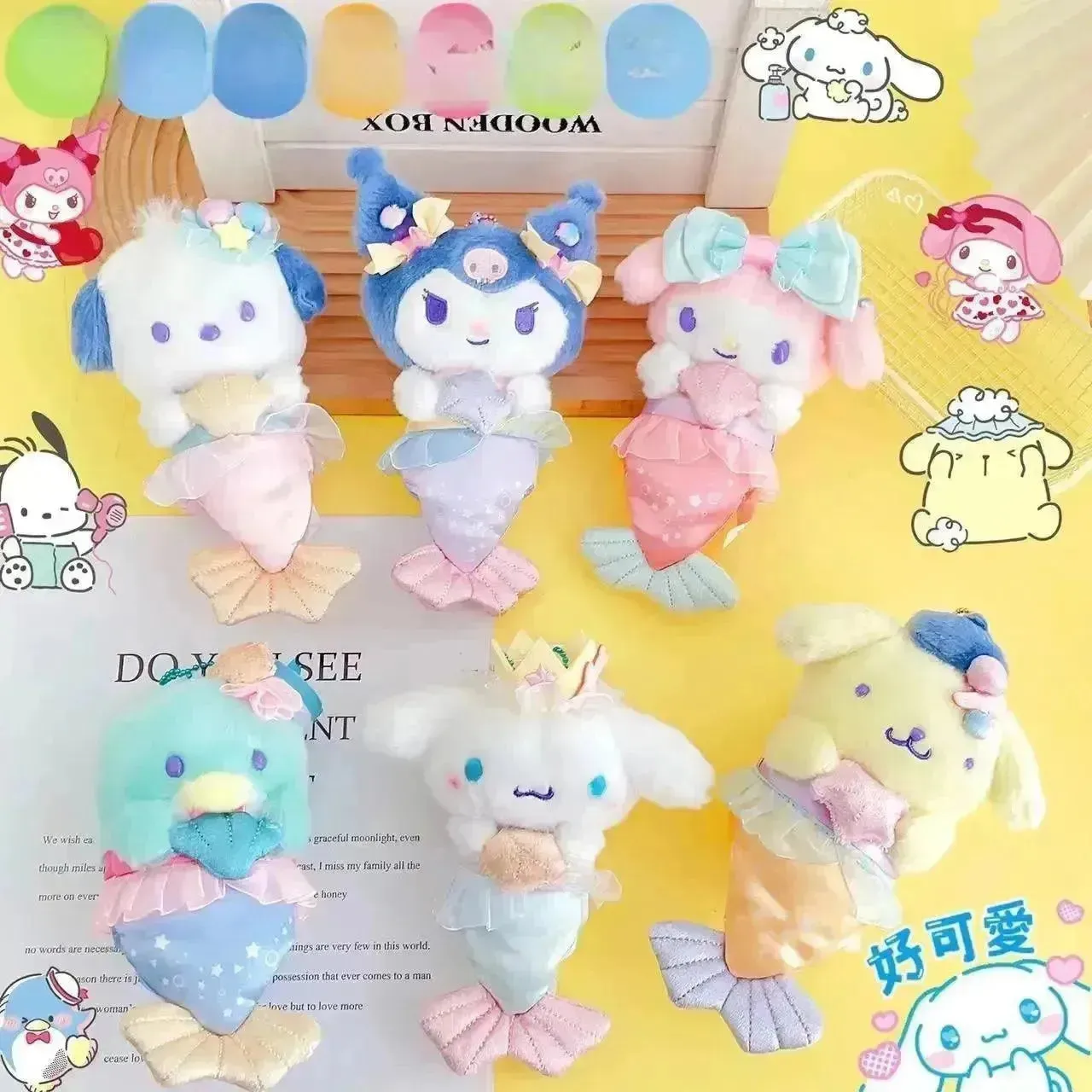 Sanrio Ocean Mermaid Plush Keychain