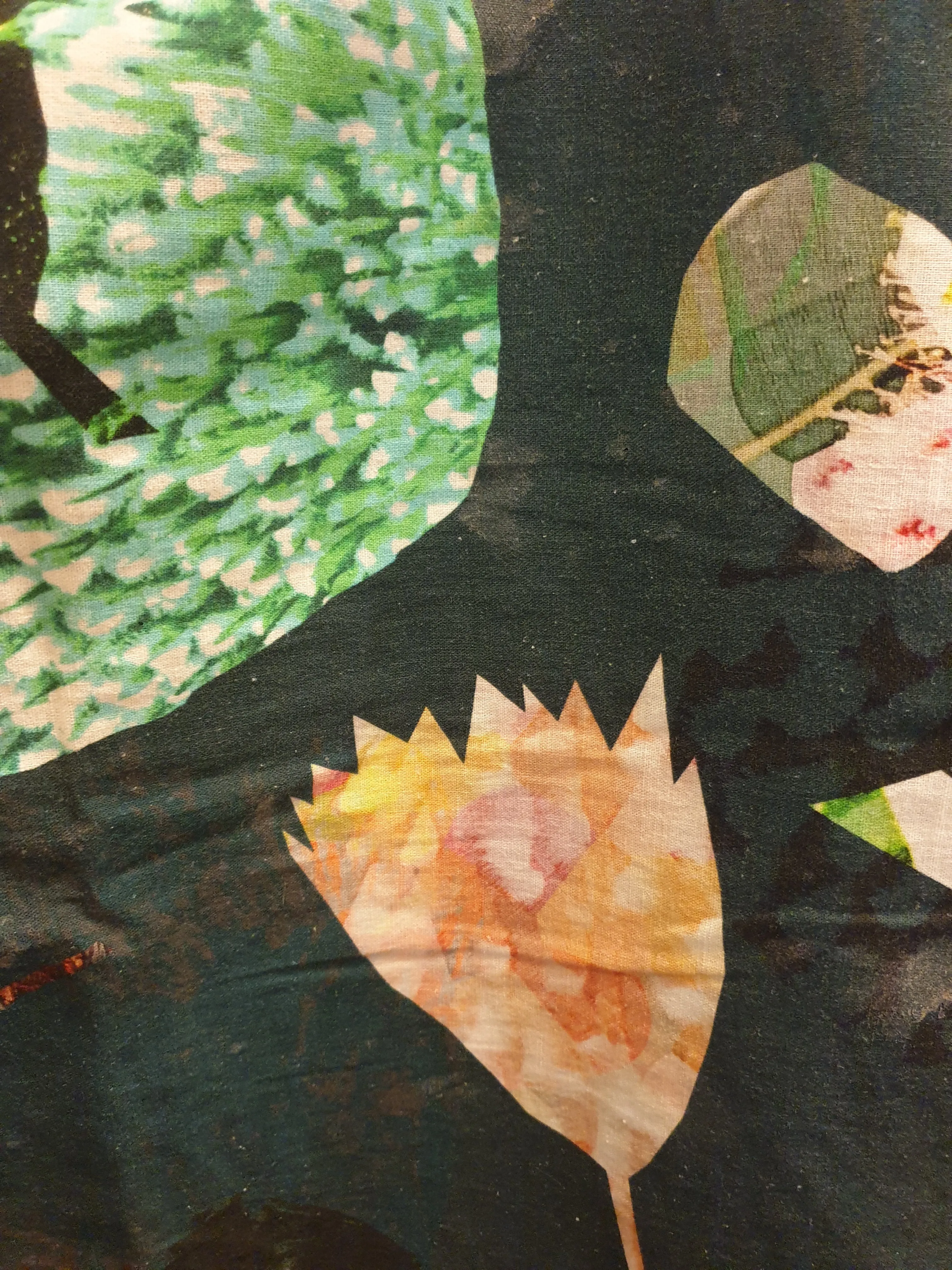 Seagrass Designs green print A-line skirt size 14 (best fits size 12-small 14)